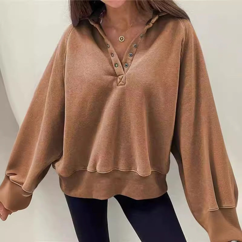Women's Fashionable Sporty Drop-Shoulder Pullover Jacket