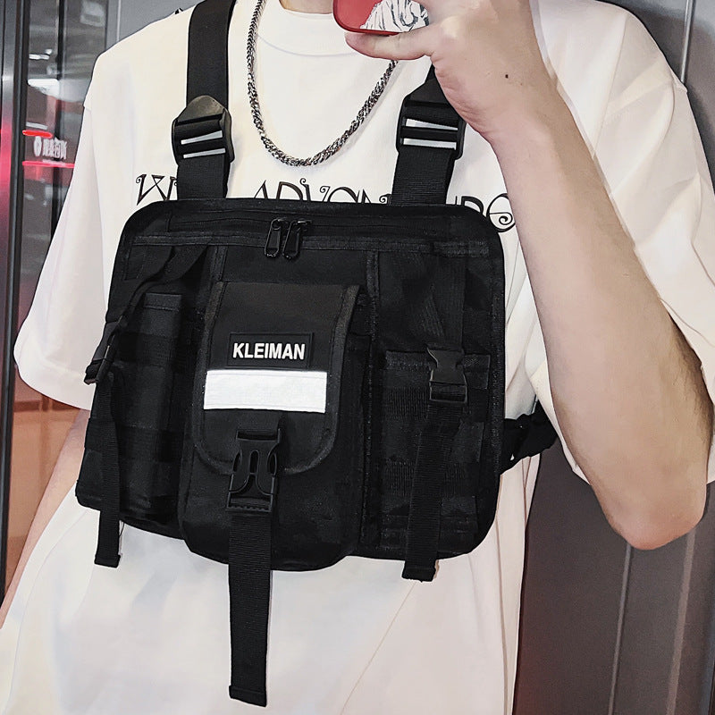 Casual Vest Waist Pack Tactical Chest Bag Backpack