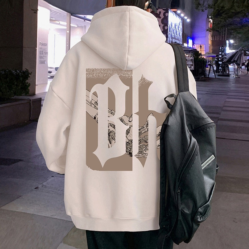Loose-fit Hoodie Hong Kong-style High-street Fashion Brand Jacket