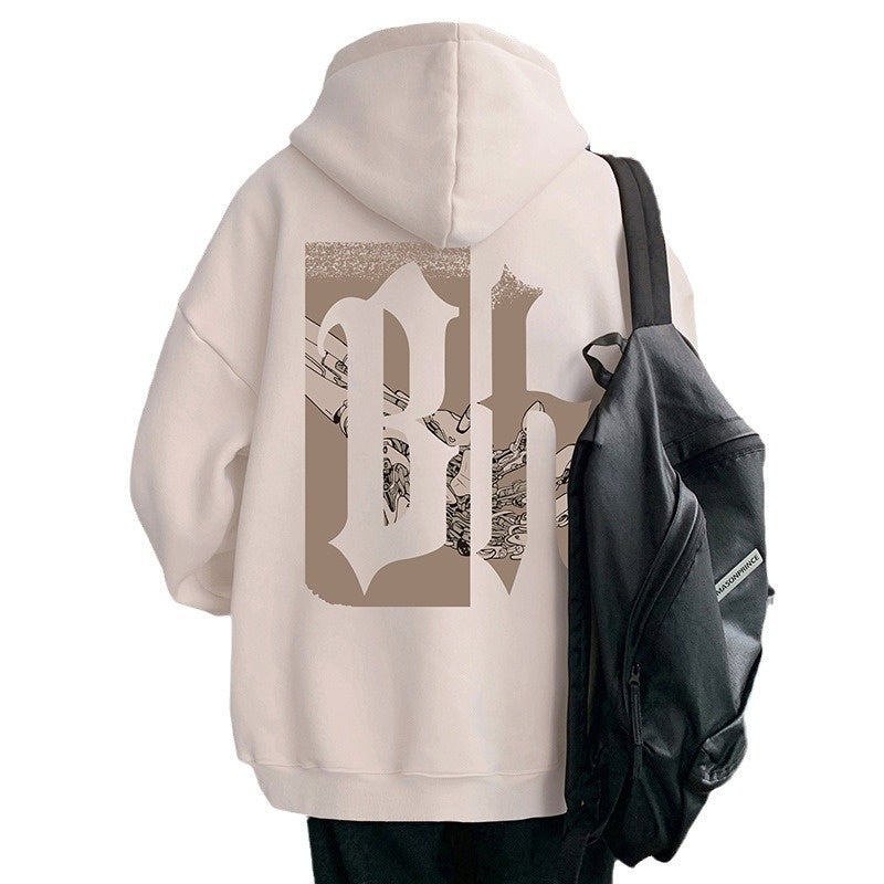 Loose-fit Hoodie Hong Kong-style High-street Fashion Brand Jacket