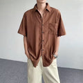 Men's Fashionable Retro Casual Short-Sleeve Shirt