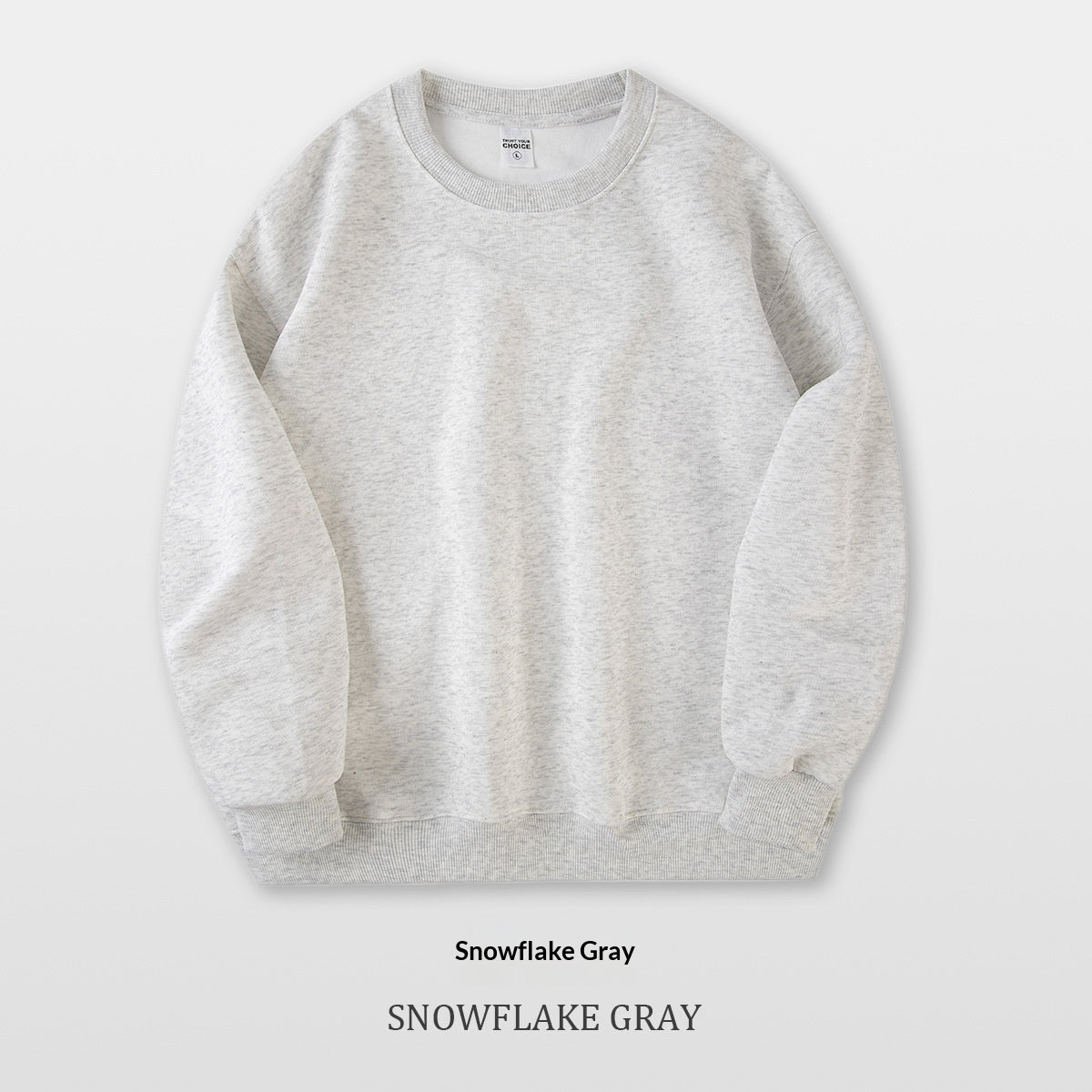Men's Pure Cotton Composite Long-Sleeve Drop-Shoulder Hoodie