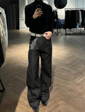 Men's Slightly Flared Loose-fitting Wide-leg Trousers