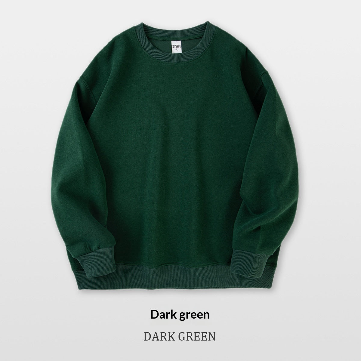 Men's Pure Cotton Composite Long-Sleeve Drop-Shoulder Hoodie