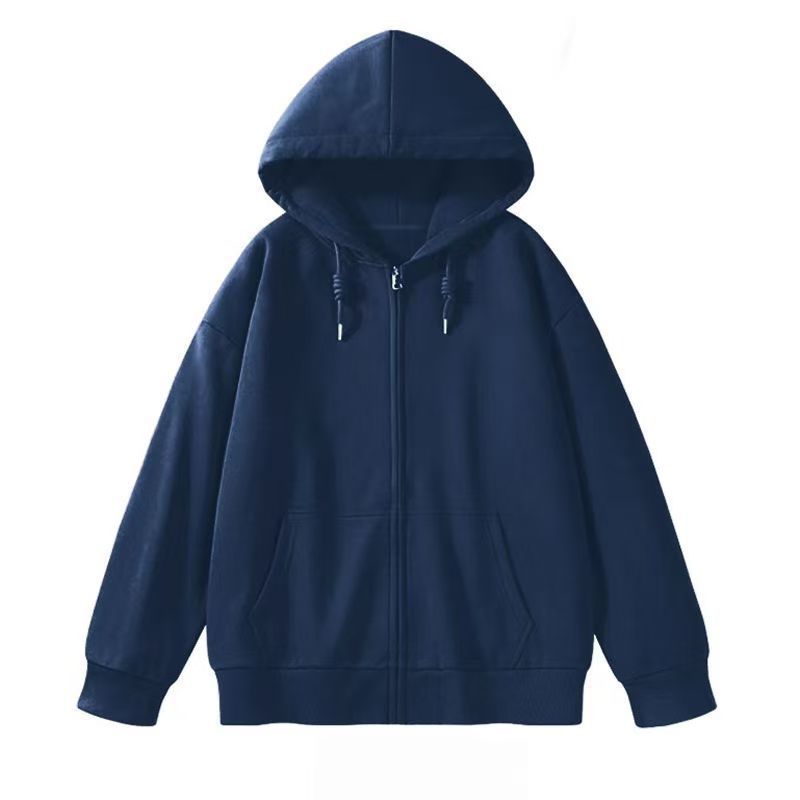 American-style Vintage Heavyweight Hooded Sweatshirt For Women