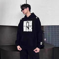 Heather Gray Embroidered Hoodie Mens AutumnWinter