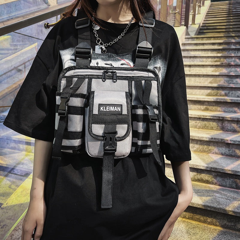 Casual Vest Waist Pack Tactical Chest Bag Backpack