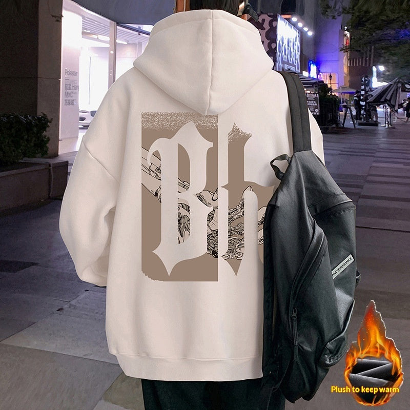 Loose-fit Hoodie Hong Kong-style High-street Fashion Brand Jacket