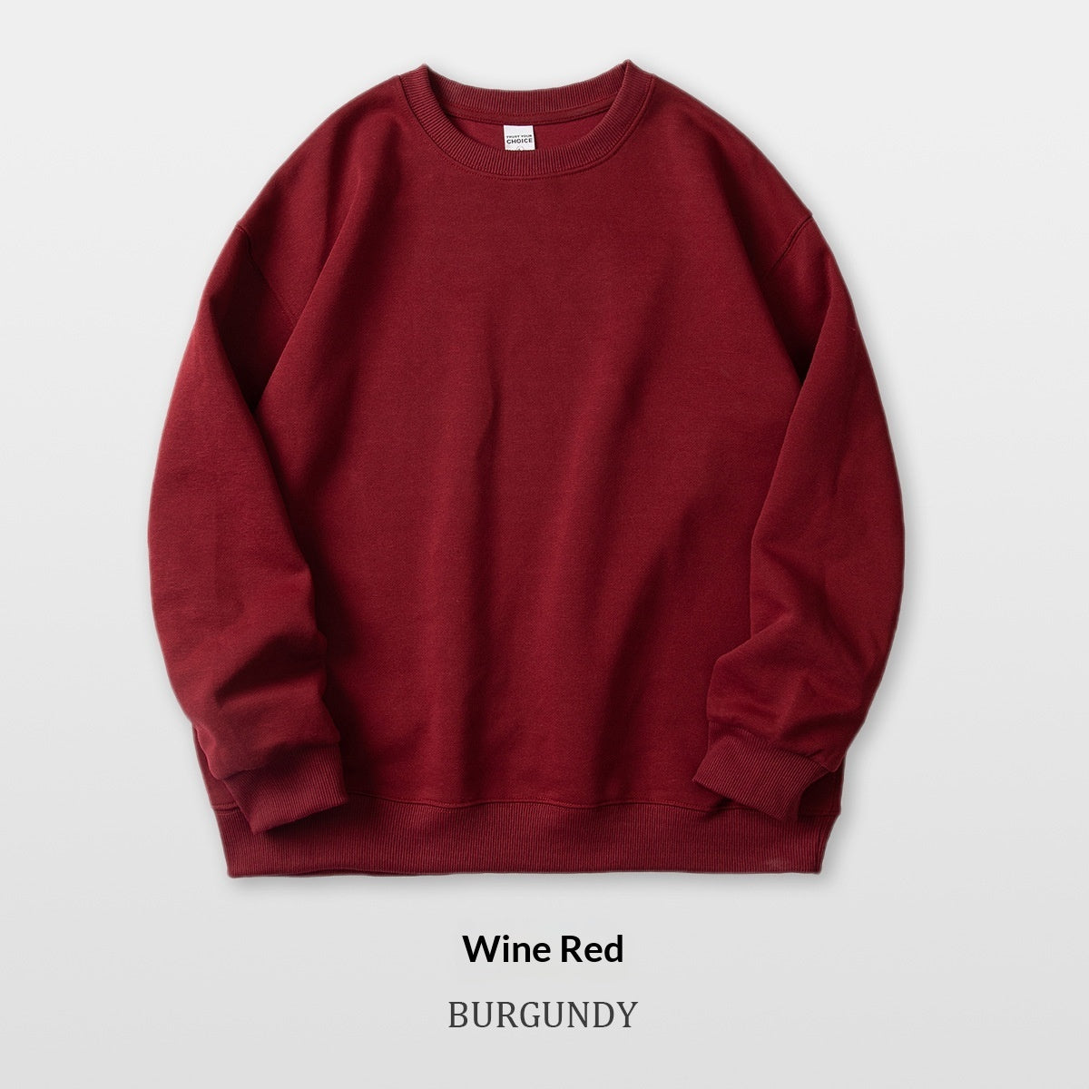 Men's Pure Cotton Composite Long-Sleeve Drop-Shoulder Hoodie