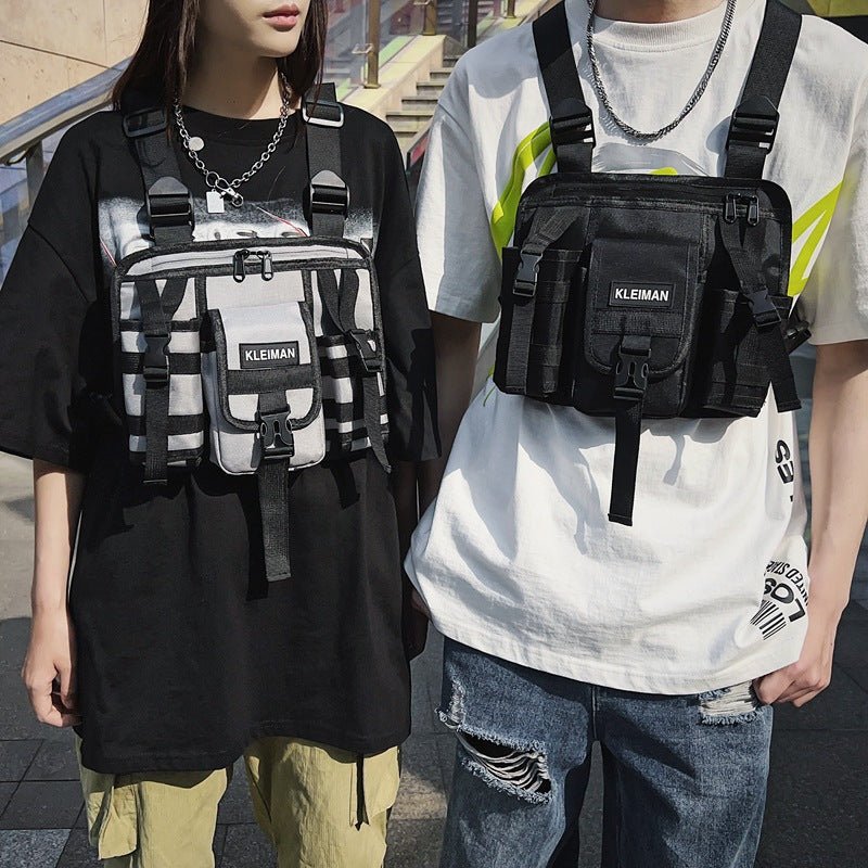 Casual Vest Waist Pack Tactical Chest Bag Backpack