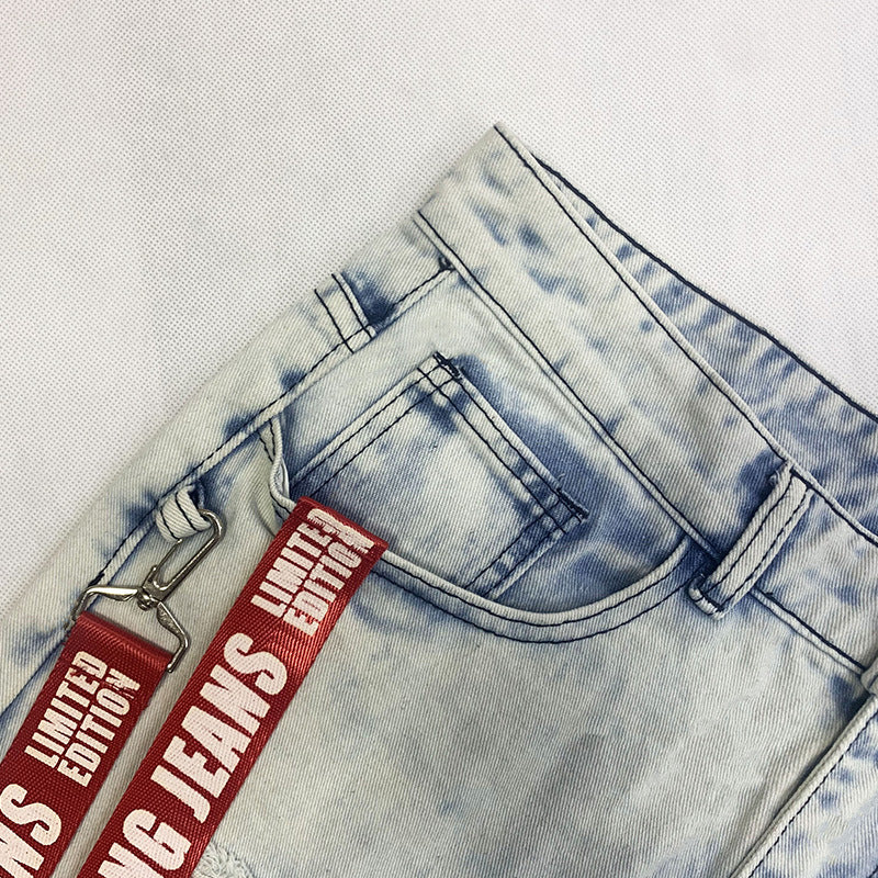 Mens Slim-fit Zip-up Skinny Jeans With Rips